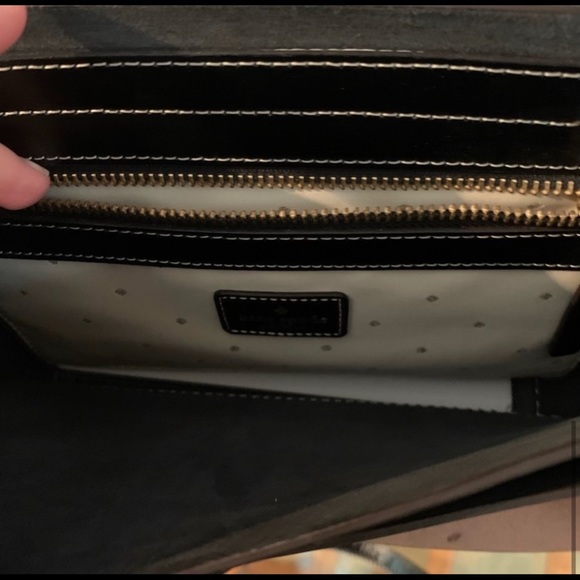 Black Kate Spade crossbody. Gently used. - Picture 4 of 4